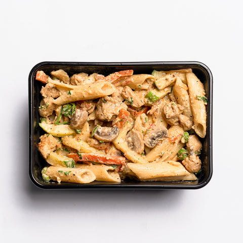 Creamy Chicken with Mushroom Pasta