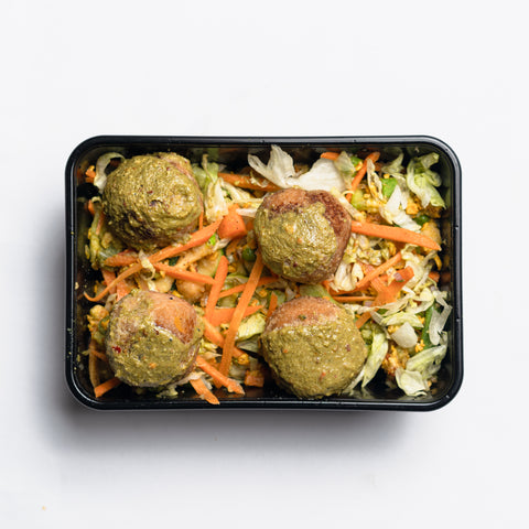 Veg Koftas with Spicy Mint Dip