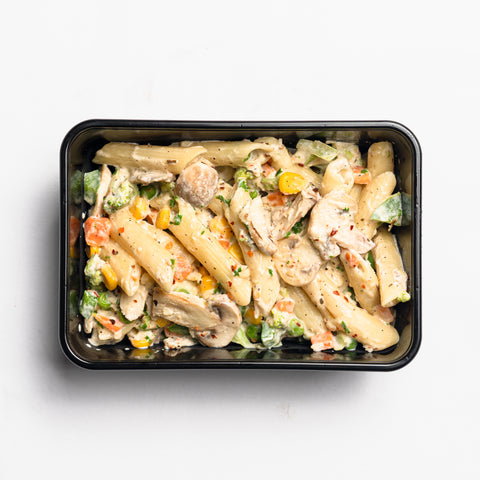 Creamy Mushroom with Penne Pasta
