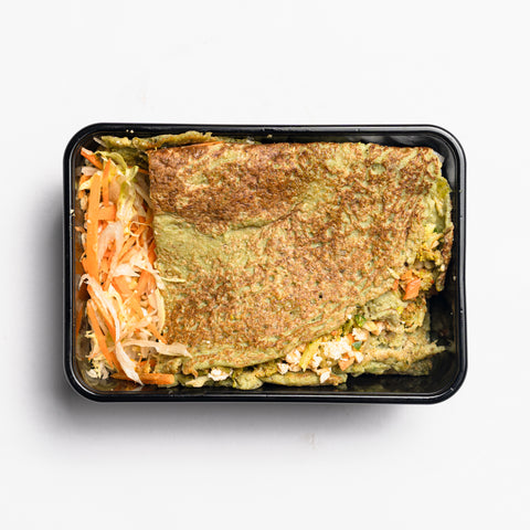 Lentil Wrap with Curried Broccoli & Tofu
