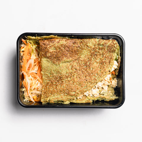 High Protein Paneer Dosa with Mint Chutney