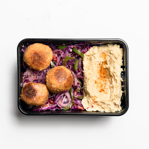 Veg Kofta with Garlic Hummus