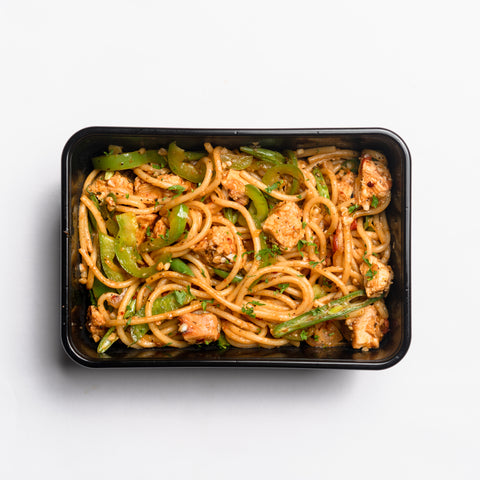 Pepper Garlic Chicken Noodle Stir Fry