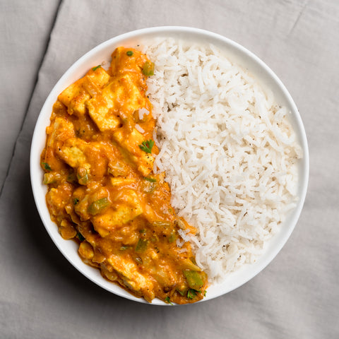 Paneer Thai Curry with Basmati Rice