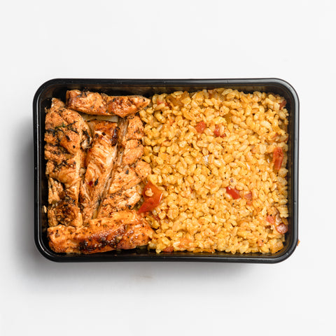 Peri Peri Chicken with Tomato Brown Rice
