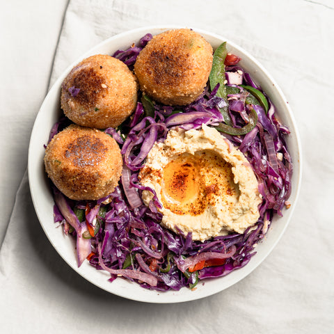 Veg Kofta with Garlic Hummus