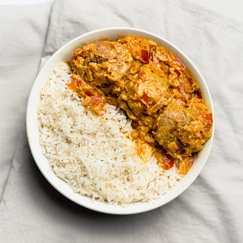 Vegetable Kofta Curry with Basmati Rice