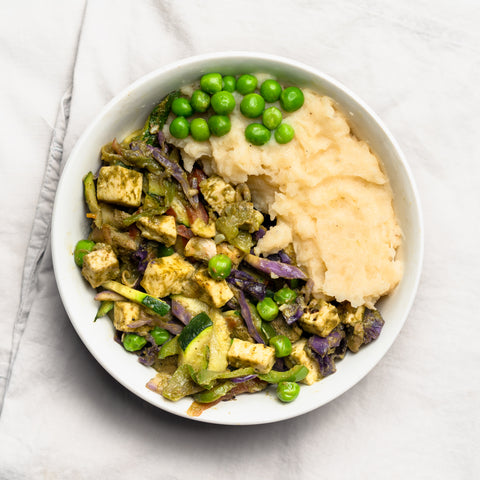 Palak Paneer with Roasted Mushroom & Potato Mash